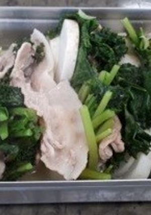 豚肉とカブのミルフィーユ蒸し-レシピのメイン写真