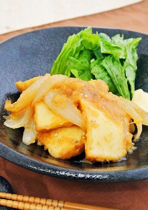 絹厚揚げのしょうが焼き-レシピのメイン写真