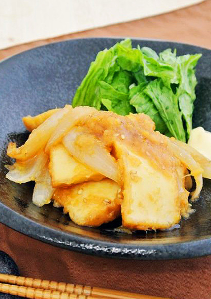 絹厚揚げのしょうが焼き-レシピのメイン写真