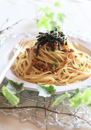 混ぜるだけ！3分で出来る納豆パスタ-レシピのメイン写真