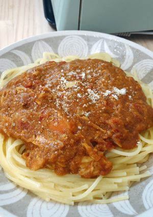 レンジで簡単！1人分カレーパスタ-レシピのメイン写真