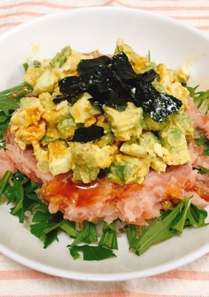 まぐろのたたきアボガド丼-レシピのメイン写真