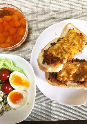 おうちカフェ風朝ごはん-レシピのメイン写真