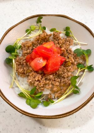 トマトのそぼろ丼-レシピのメイン写真