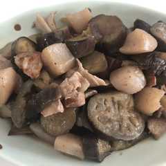 ささっと簡単☆豚肉とナスとこんにゃく煮☆-レシピのメイン写真