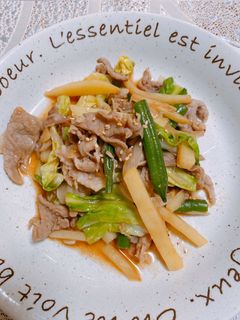 豚肉と春野菜たっぷりの生姜焼き風炒め☆★-レシピのメイン写真