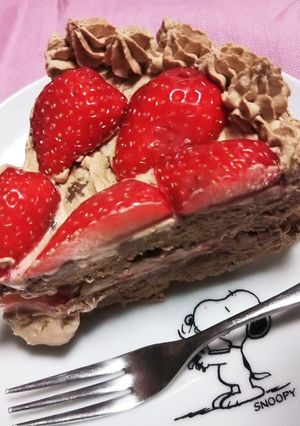 おうちでチョコレートクリームケーキ-レシピのメイン写真
