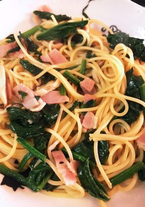 和風ベーコンパスタ-レシピのメイン写真
