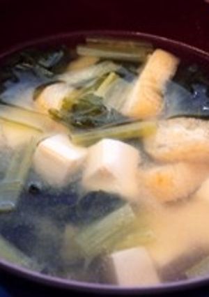 小松菜と豆腐の味噌汁-レシピのメイン写真