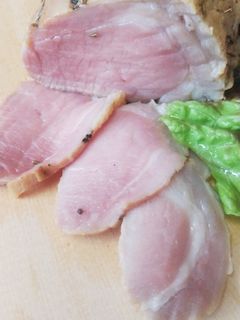 お鍋で簡単に♡豚ロースのスモークハム-レシピのメイン写真
