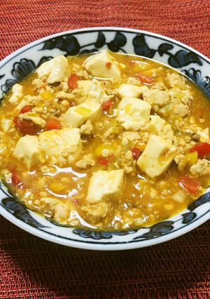 パプリカと鶏ひき肉の麻婆豆腐-レシピのメイン写真