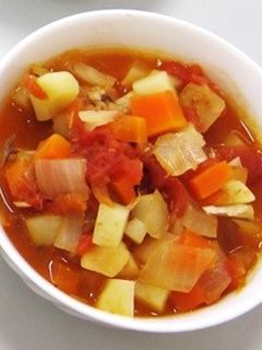 トマト缶ミネストローネ-レシピのメイン写真
