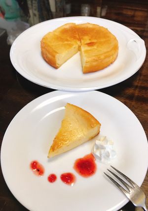 甘さ控えめベイクドチーズケーキ-レシピのメイン写真