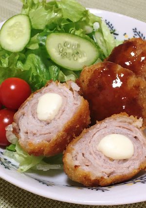 豚バラで簡単♪チーズ入りトンカツ-レシピのメイン写真