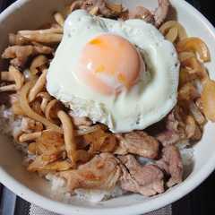 รูปของ なんちゃって焼豚卵丼