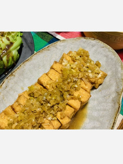 ヘルシー!【厚揚げの油淋鶏風】-レシピのメイン写真
