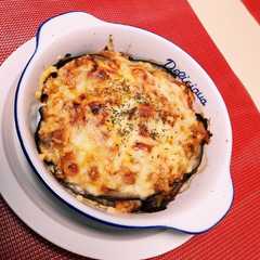 รูปของ ナスのオーブン焼き~トマトソースをかけて