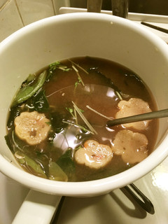 小3作簡単花麩のお味噌汁 ( *´艸`)-レシピのメイン写真