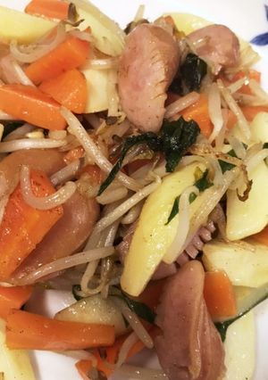ジャーマンボテト風野菜炒め。-レシピのメイン写真