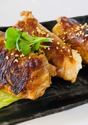 簡単、激うま♫肉巻きおにぎり-レシピのメイン写真