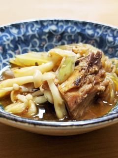 サッと煮で簡単♪サバ味噌缶すき焼き風煮-レシピのメイン写真