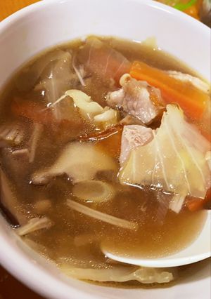 具沢山簡単！鶏ガラスープ　-レシピのメイン写真