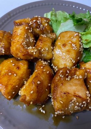 子供大好き!鶏胸肉の唐揚げ甘醤油だれ-レシピのメイン写真