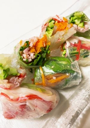 野菜たっぷり！生春巻き！-レシピのメイン写真