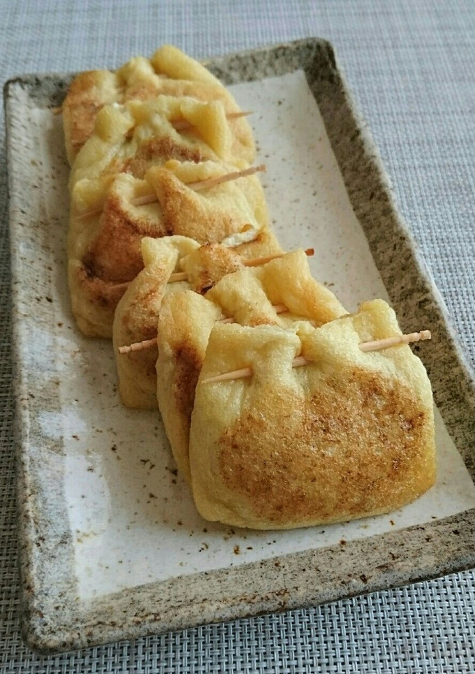 ネギたっぷり！納豆のお揚げ包み焼き-レシピのメイン写真