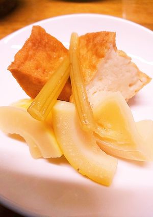 厚揚げと筍とフキの炊き合わせ-レシピのメイン写真