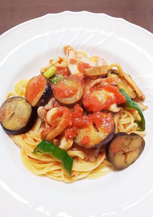いぶりがっこ☆フレッシュトマトパスタ-レシピのメイン写真