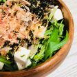 水菜と豆腐と韓国海苔のサラダ☆