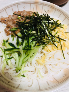 冷やしおろし納豆そうめん☆-レシピのメイン写真