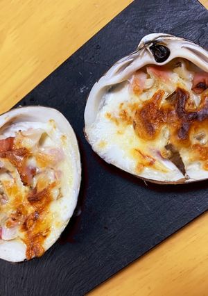 ホッキ貝のクラムチャウダー風貝焼き-レシピのメイン写真