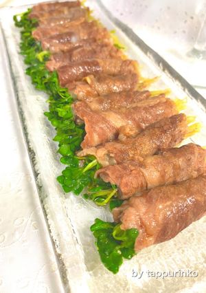 簡単☆薄切り牛肉とかいわれのレンジ蒸し-レシピのメイン写真