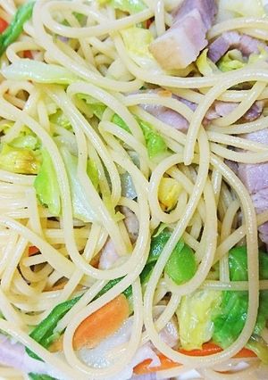 好きな野菜でペペロンスパゲティ-レシピのメイン写真