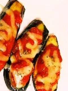レンジだけで ナスのケチャップピザ-レシピのメイン写真