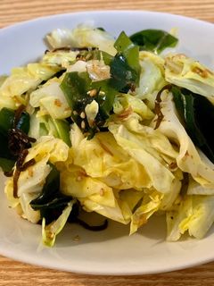 春キャベツと塩昆布の和風サラダ-レシピのメイン写真