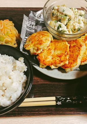ささみピカタ風ナゲット(6個分位)-レシピのメイン写真