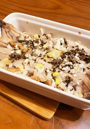 薬味たっぷり！いわしのオーブン焼き-レシピのメイン写真