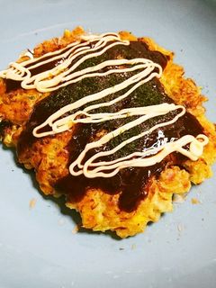 簡単ランチに!余った食材でお好み焼き-レシピのメイン写真