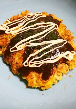 簡単ランチに!余った食材でお好み焼き-レシピのメイン写真