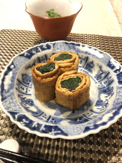 青菜のいなり巻き-レシピのメイン写真