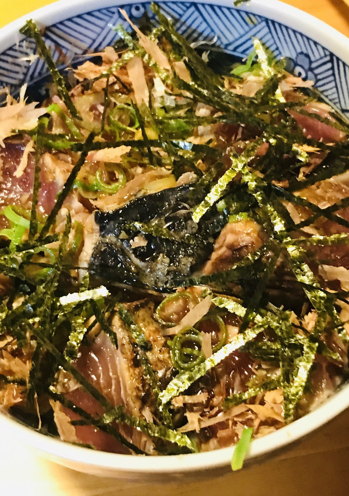 鰹のたたき丼●青しそごはん＆わさびタレ-レシピのメイン写真