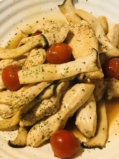 薄切り鶏肉のわさび醤油炒め-レシピのメイン写真