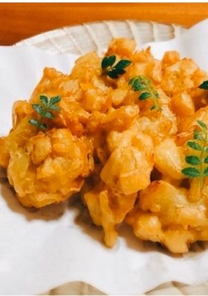 筍の天ぷら・刻んで味付けかき揚げ!んまっ-レシピのメイン写真