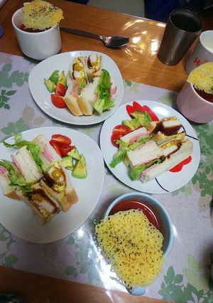 ビンチョウ鮪カツ・サンド&ハムレタス-レシピのメイン写真