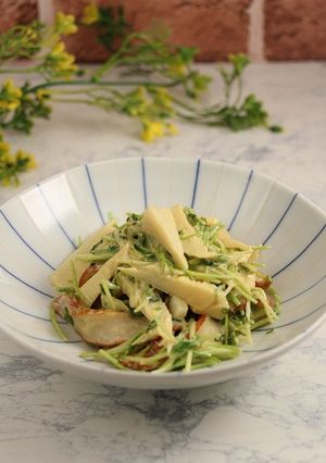 簡単！筍と豆苗のオイスタマヨ炒め-レシピのメイン写真