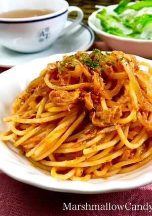 時短♡簡単♡本格的ツナ&トマトパスタ♡-レシピのメイン写真