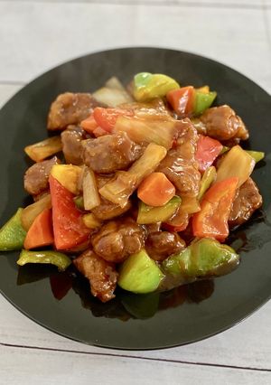 カラフルお野菜たっぷりの酢豚-レシピのメイン写真